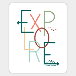 Explore Graphic Design © GraphicLoveShop Magnet